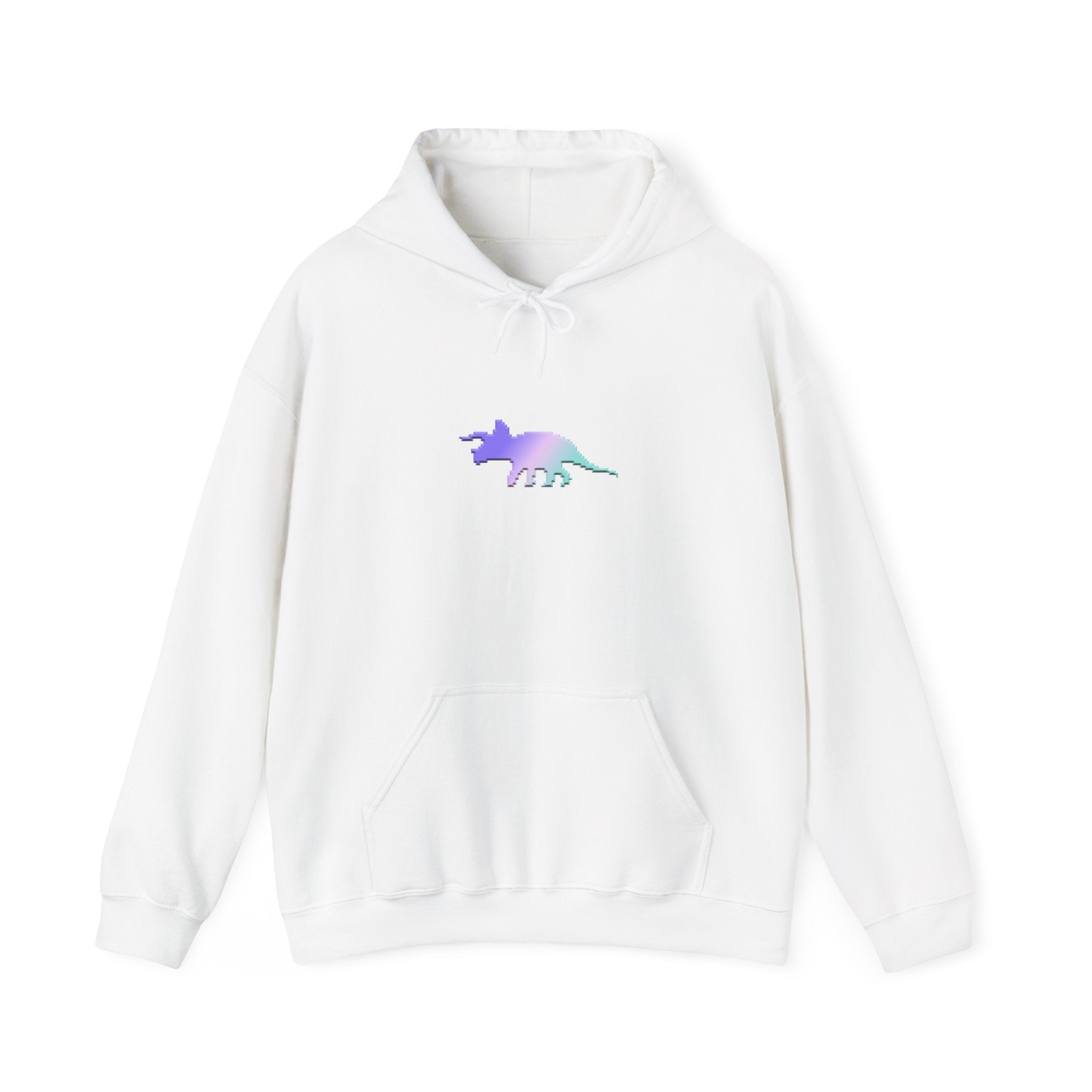 Pixel Triceratops Hoodie – Retro Gamer Dino Sweatshirt | Daily